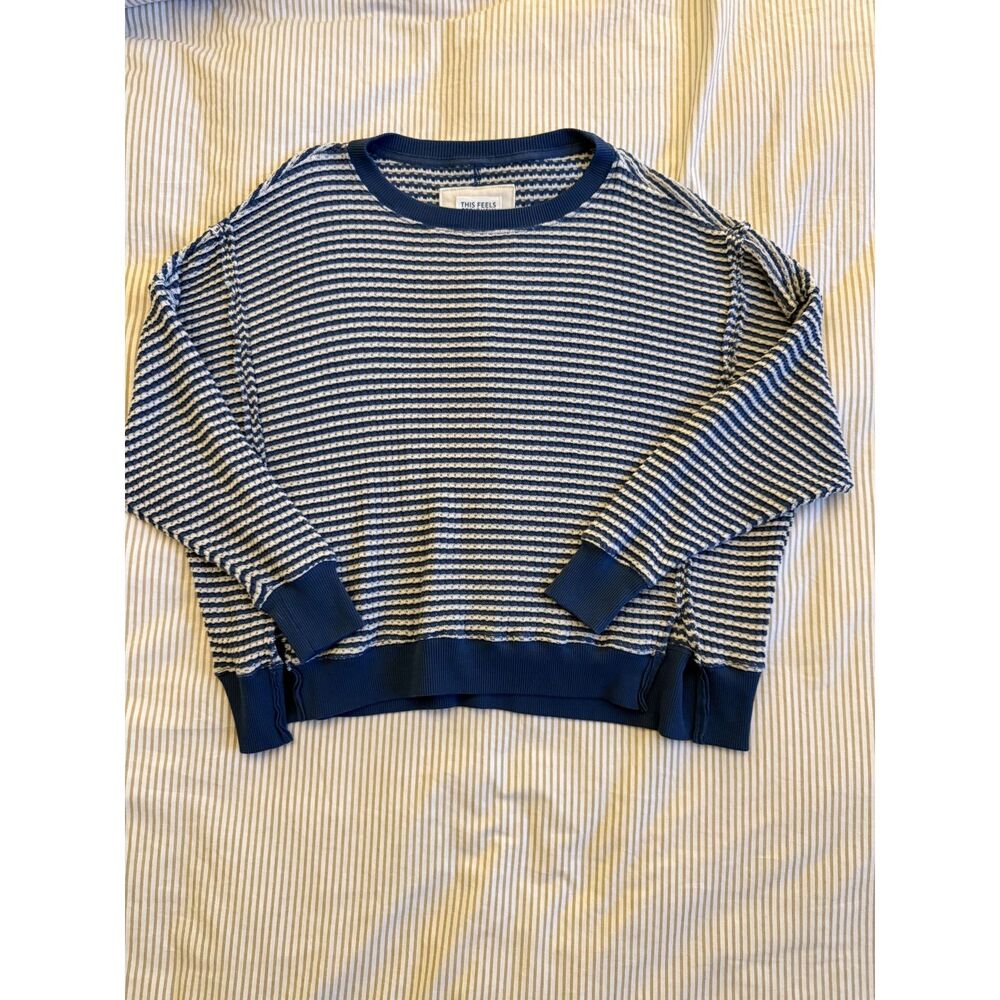 American Eagle Lived-In Striped Sweater